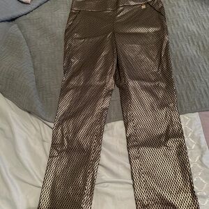 Gold & black pants